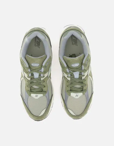 New Balance Mesh And Suede Sneakers In Green
