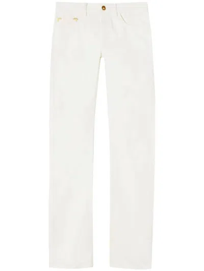 Palm Angels Basic Monogram Jeans In White