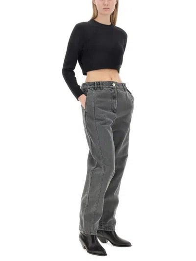 Patou Cropped Shirt In Black
