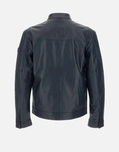 Peuterey Zip-up Bomber Jacket In Black
