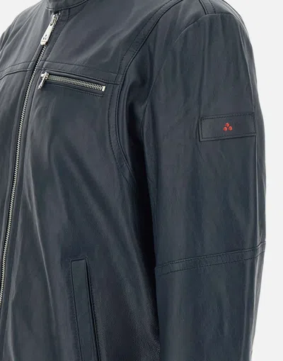 Peuterey Zip-up Bomber Jacket In Black