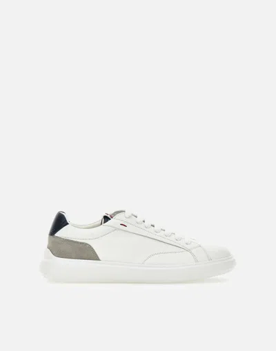 Peuterey Quarter White Leather Sneakers In White