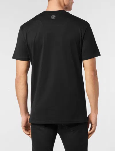 Philipp Plein Skull Coursive-embellished T-shirt