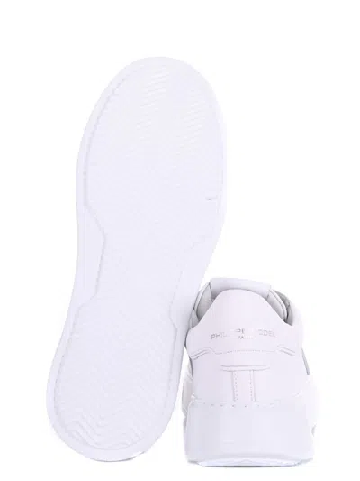 Philippe Model Temple Veau Leather Sneakers In White
