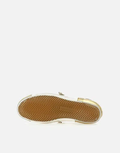 Philippe Model Prsx Low Sneakers In White Suede And Leather In White