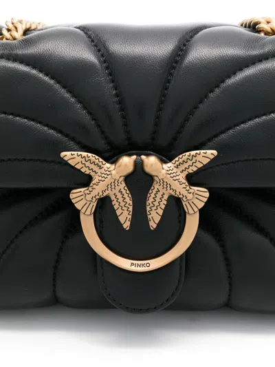 Pinko Mini Love Puff Crossbody Bag In Black