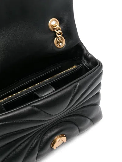 Pinko Mini Love Puff Crossbody Bag In Black
