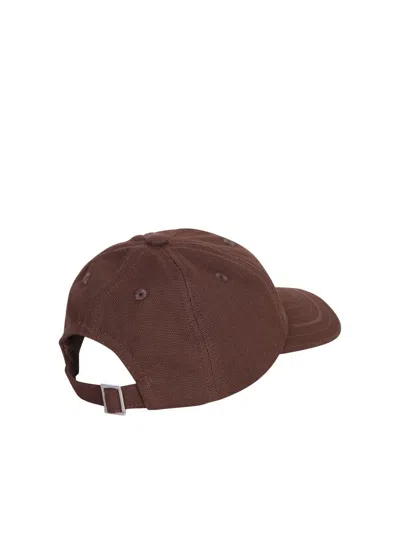 Jacquemus Brown Hat With Iconic Logo On The Side In Brown