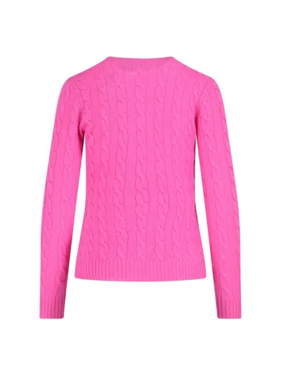 Polo Ralph Lauren Cable Knit Sweater With Round Neckline And Long Sleeves