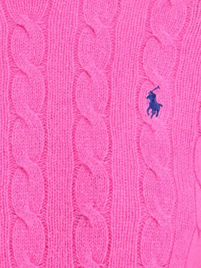 Polo Ralph Lauren Cable Knit Sweater With Round Neckline And Long Sleeves