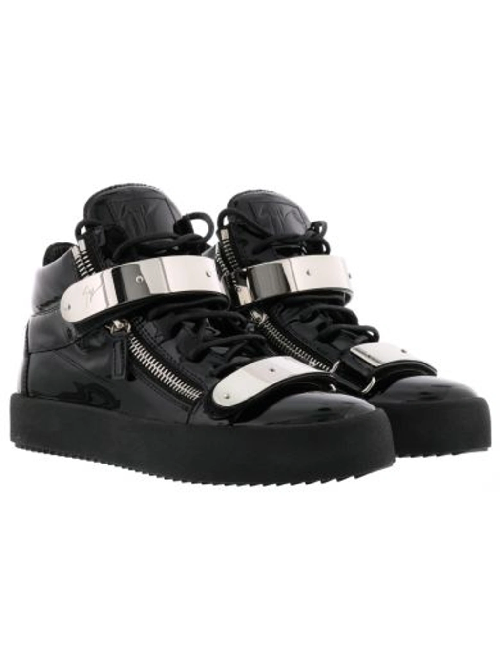 Giuseppe Zanotti Coby Sneakers In Black Silver ModeSens