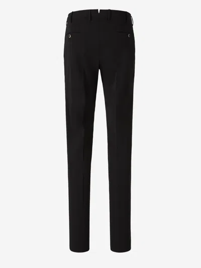 Pt Torino Creased Tailored Trousers In Black