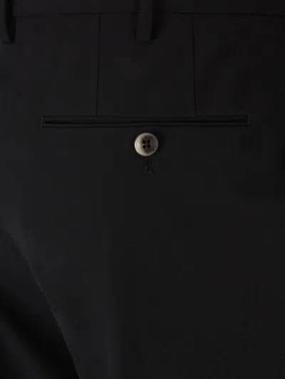 Pt Torino Creased Tailored Trousers In Black