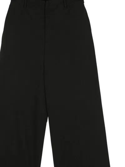 Pt Torino Lorenza Satin Trousers In Black