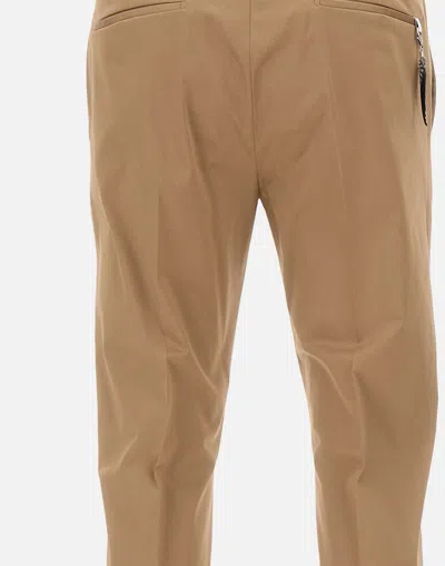 Pt Torino Dieci Camel Wool Trousers With Contemporary Edge Collection