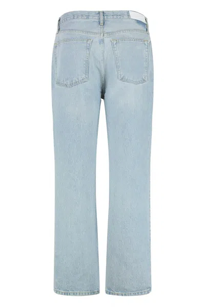 Re/done Five Pockets Straight-leg Jeans In Blue