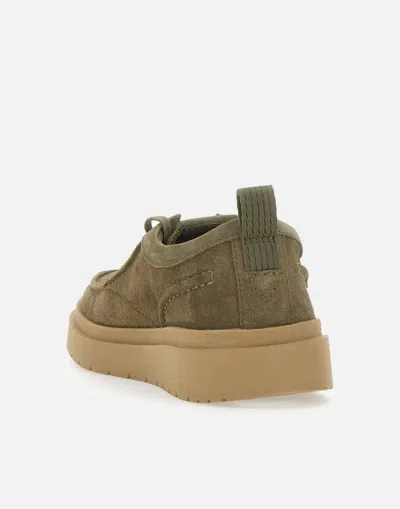 Clarks Lace-up Shoes In Soft Olive Green Suede