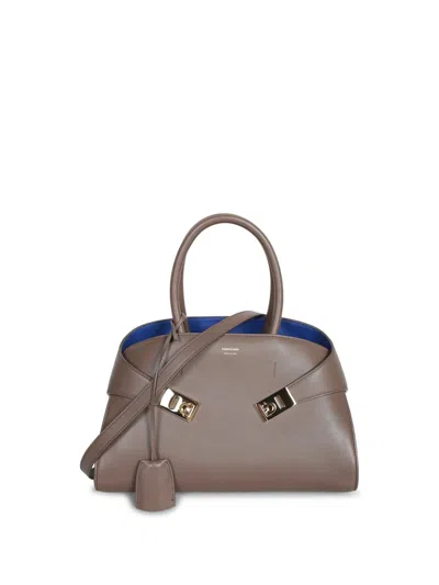 Ferragamo Two-tone Hug Handbag (m)