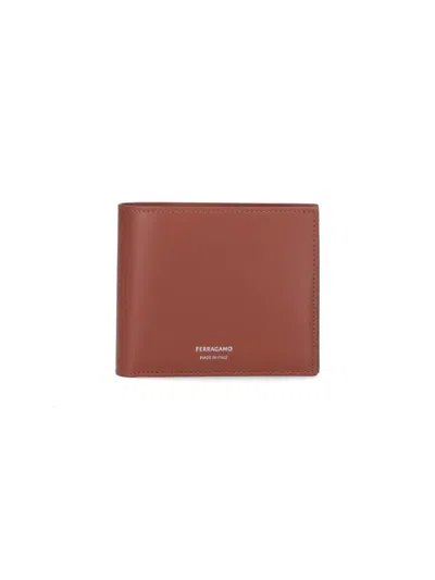 Ferragamo Fold Wallets Bi-fold Design In Brown