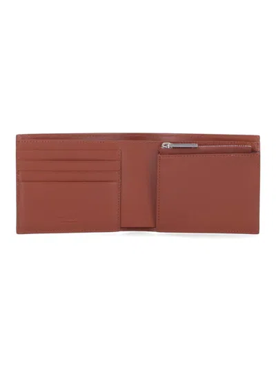 Ferragamo Fold Wallets Bi-fold Design In Brown