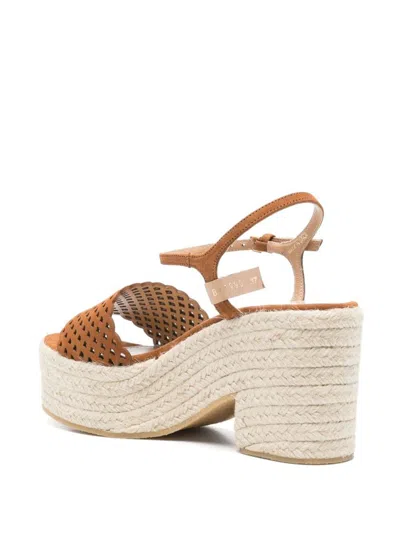 Sergio Rossi 85mm Suede Espadrilles In Brown