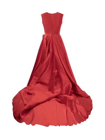 Solace London Larsen Maxi Dress In Red
