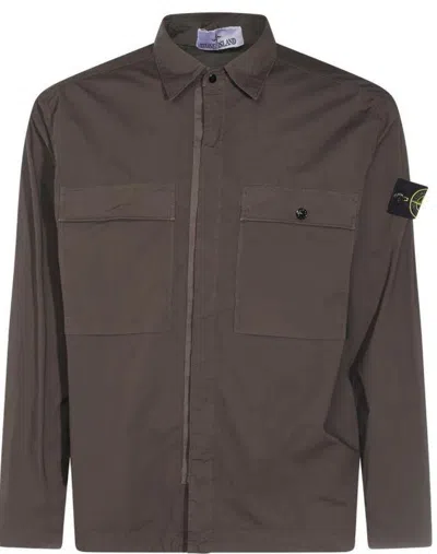 Stone Island Logo Patched Two Pockets Jacket
