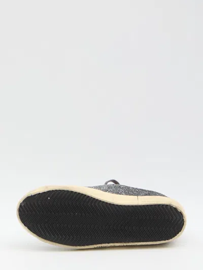 Golden Goose Super-star Classic With List Glitter Upper Toe Tongue And Heel Laminated Star Sneakers Grey In Gray
