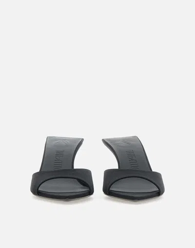 Attico Kitten Heel Open Toe Single Strap Mules