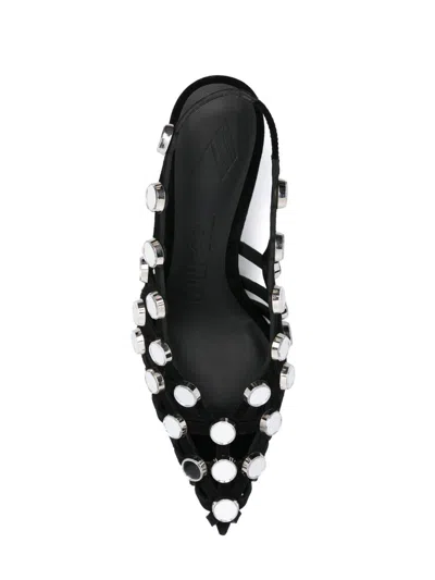 Attico The Grid Pumps With 50mm Back Strap