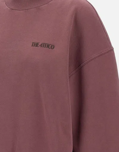 Attico Sweatshirt American Fleece Mauve Fade 863 In Pink