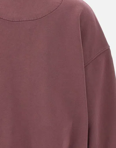 Attico Sweatshirt American Fleece Mauve Fade 863 In Pink
