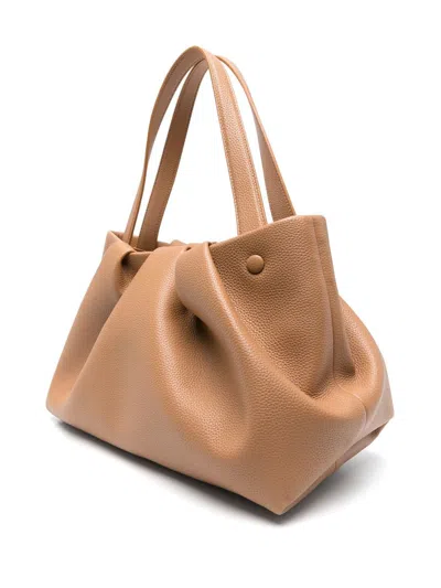 Themoirè Athena Bottalato Tote Bag In Brown