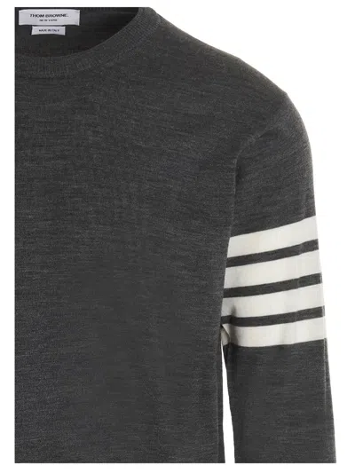 Thom Browne Men's Wool 4-bar Pullover Sweater In Black