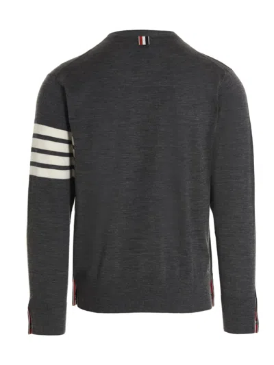Thom Browne Men's Wool 4-bar Pullover Sweater In Black