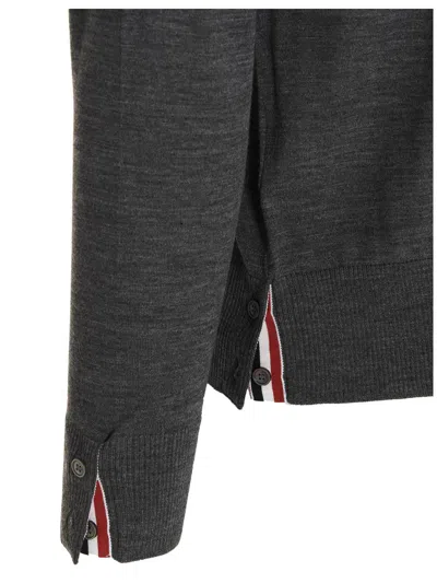Thom Browne Men's Wool 4-bar Pullover Sweater In Black