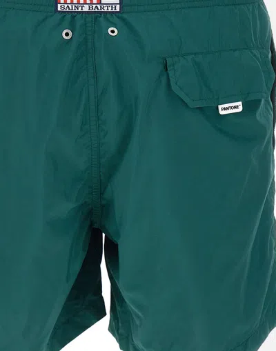 Mc2 Saint Barth Ultralight Swim Short Pantone In Green
