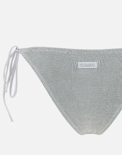Mc2 Saint Barth Grey Marielle Lurex Swim Briefs In Gray