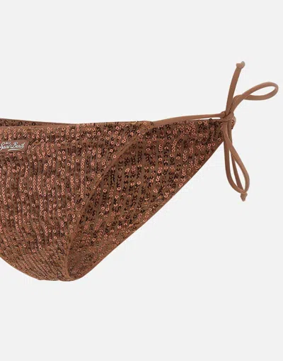 Mc2 Saint Barth Sequin-embellished Bikini Bottoms