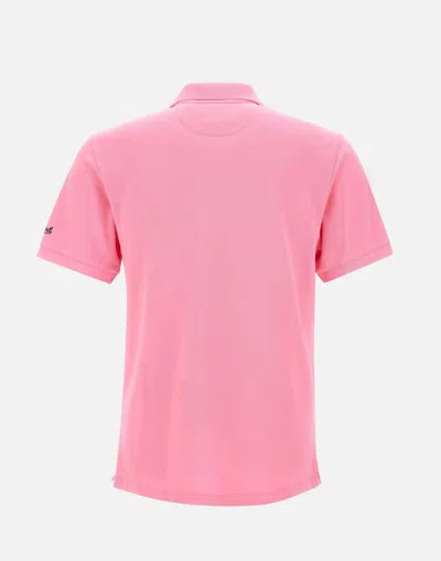 Mc2 Saint Barth Charles Pink Piquet Polo In Pink