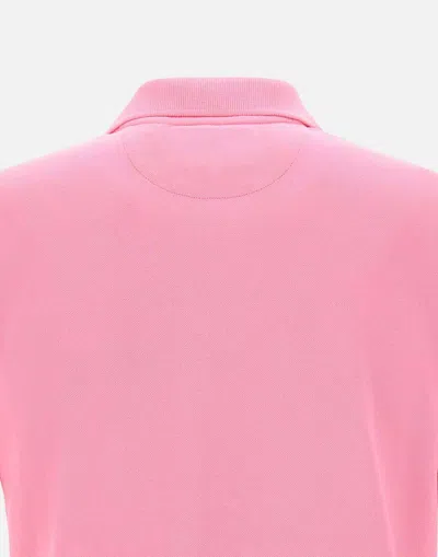 Mc2 Saint Barth Charles Pink Piquet Polo In Pink