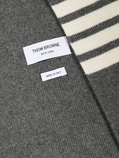 Thom Browne Scarfs In Gray