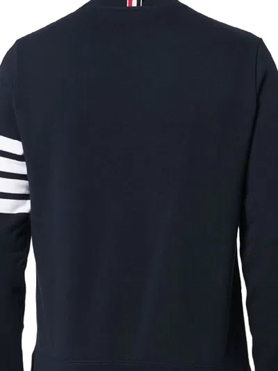 Thom Browne Classic Sweatshirt In Classic Loopback With Engineered 4 Bar