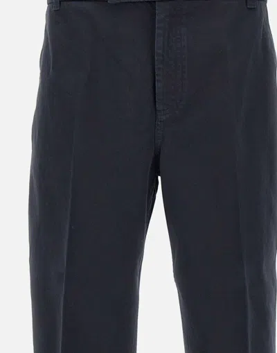 Thom Browne Utility Garment Dyed Chino Pants In Blue