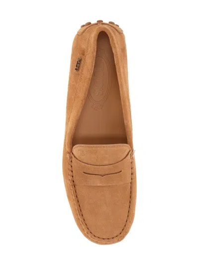 Tod's Flat Shoes In Brown