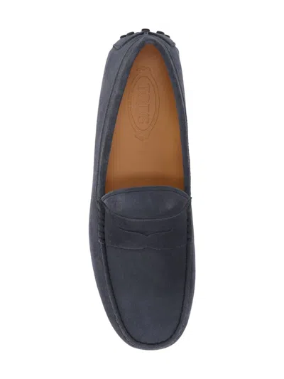 Tod's Gommino Suede Loafers In Gray