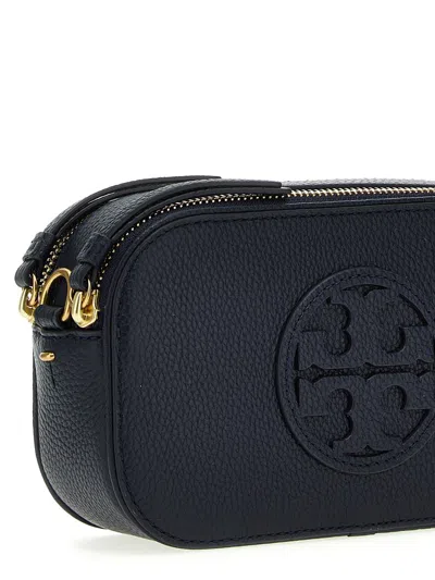 Tory Burch Miller Mini Crossbody Bags Blue In Black