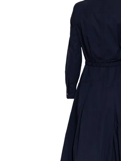 Tory Burch Pleated Midi Shirt Dress
