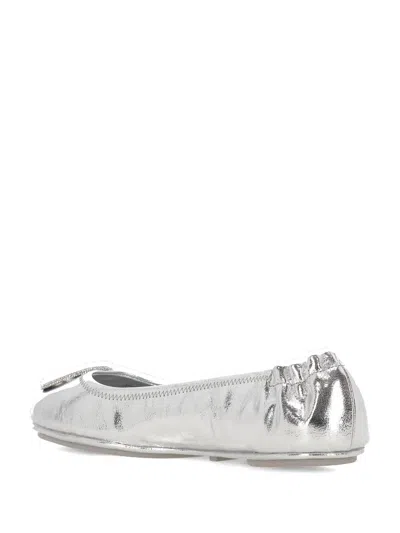 Tory Burch Mini Travel Metallic Leather Ballet Flats