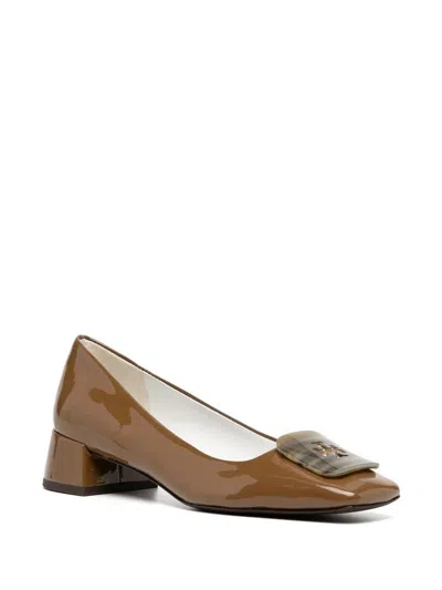 Tory Burch Georgia Patent Buckle Pumps